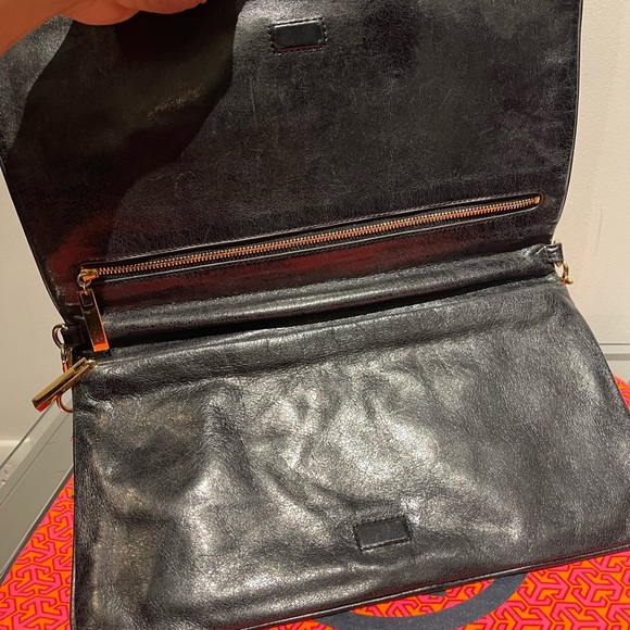 TORY BURCH clutch / shoulder bag. Black. Very good condition. - Picture 2 of 3